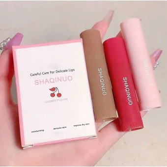 SHAQINUO Cherry Flavour Lipstick set